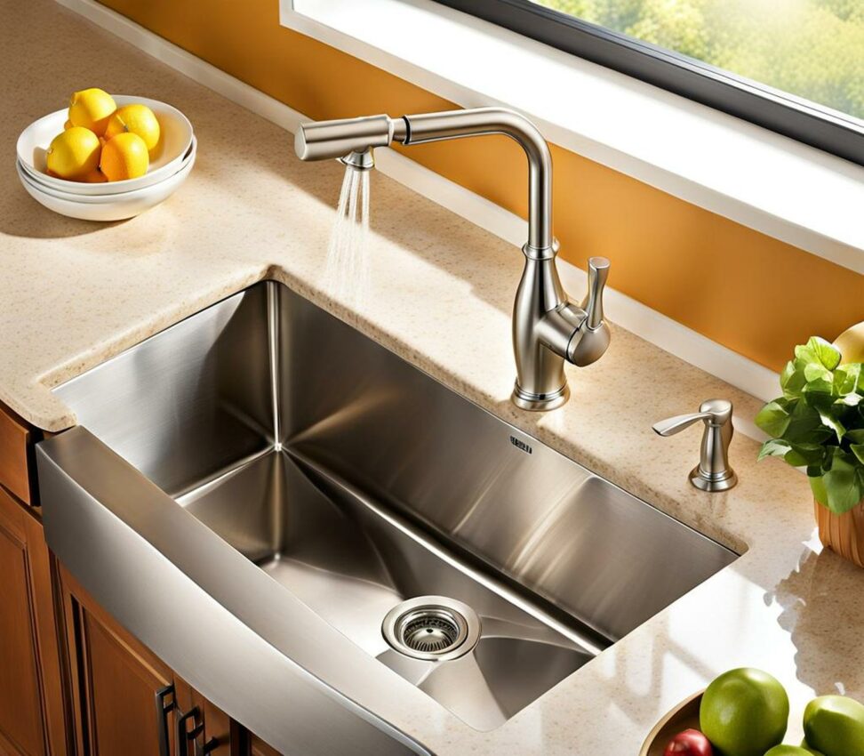 Make Your Kitchen Shine with Brushed Nickel Moen Faucets - Totinos Kitchen