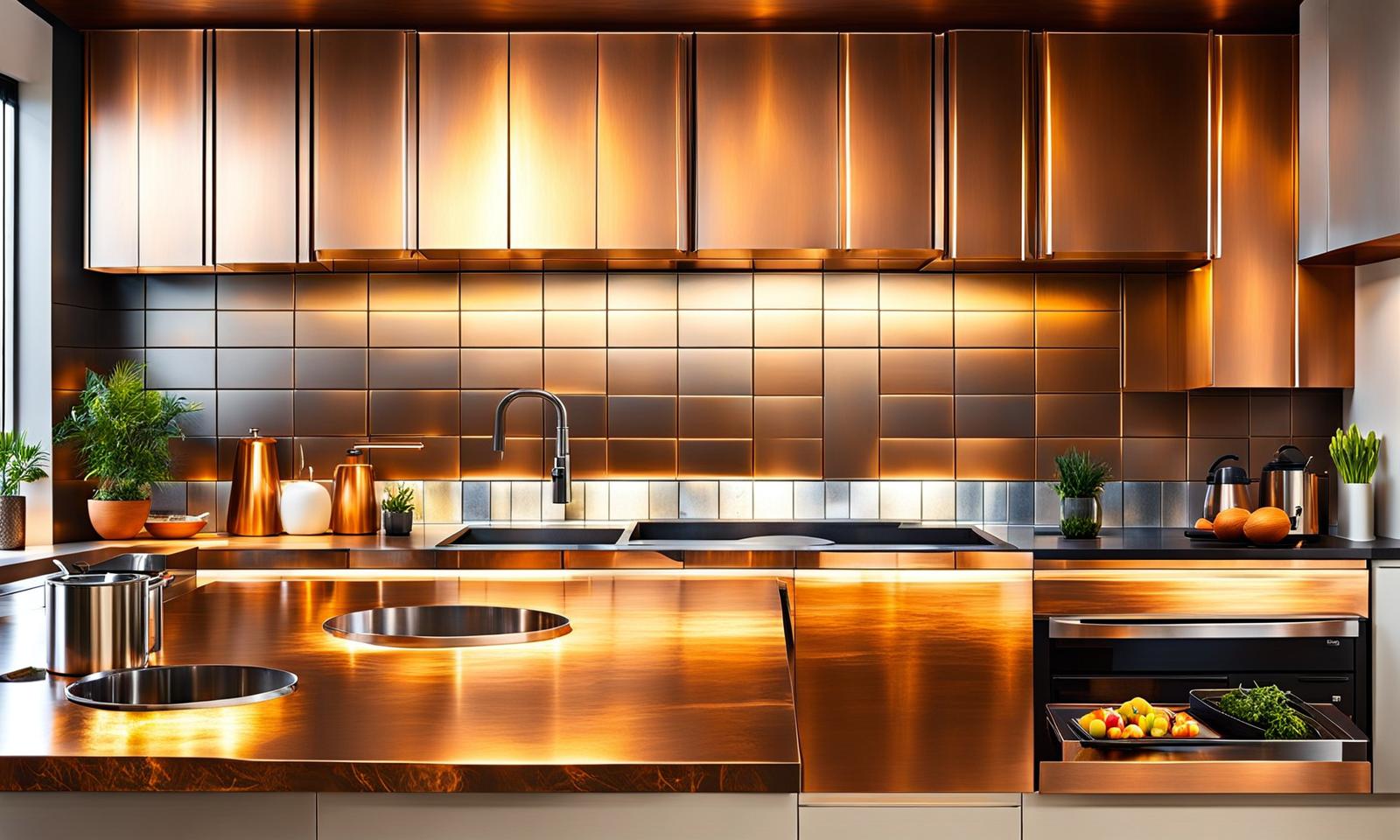 Make Your Kitchen Shine With Stunning Metal Backsplash Ideas Totinos Kitchen 1496